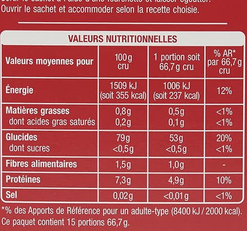 Auchan Riz long grain incollable packshot