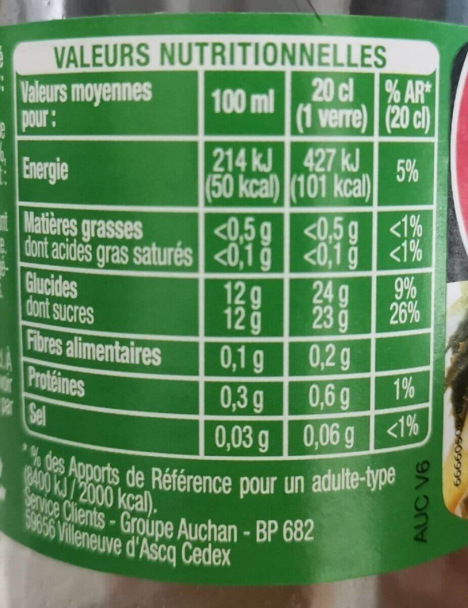 Auchan NECTAR ANANASA base de concentré et puréeTeneur en fruits 50% minimum packshot