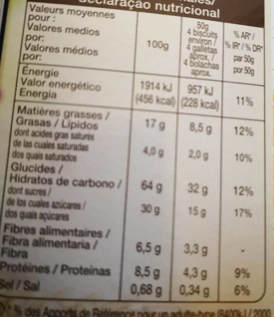 Auchan Biscuits P'tit Déj Tout Chocolat packshot