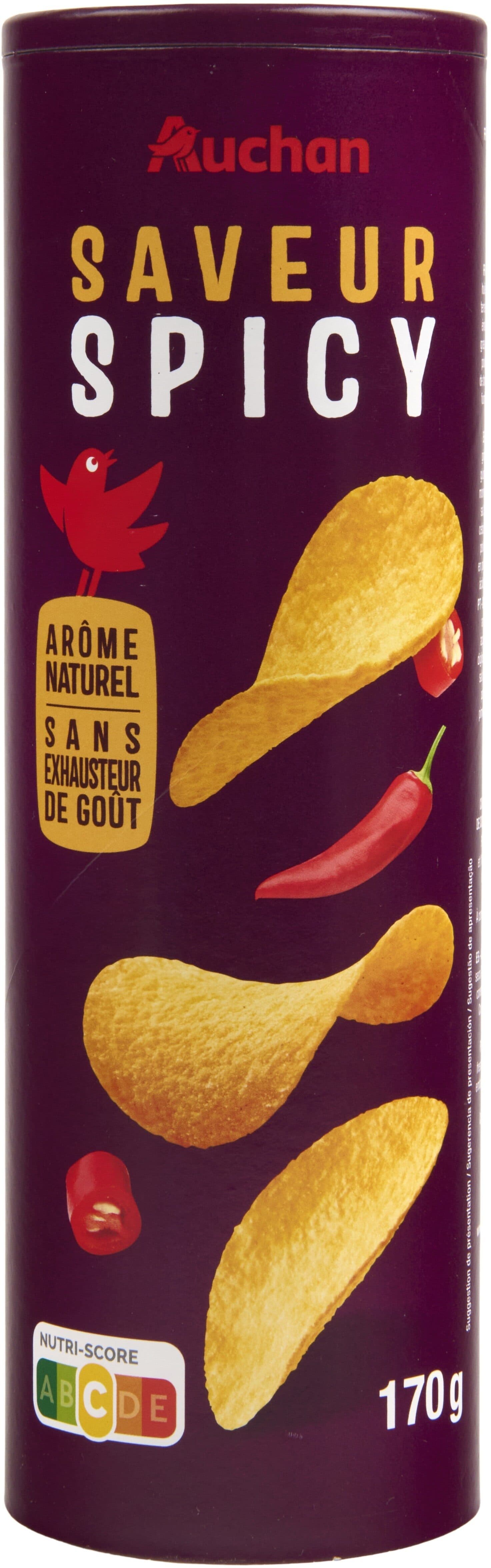 Auchan Tuiles saveur spicy* épicée packshot
