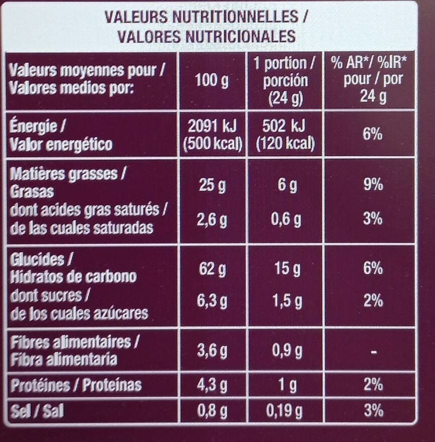 Auchan Tuiles saveur spicy* épicée packshot