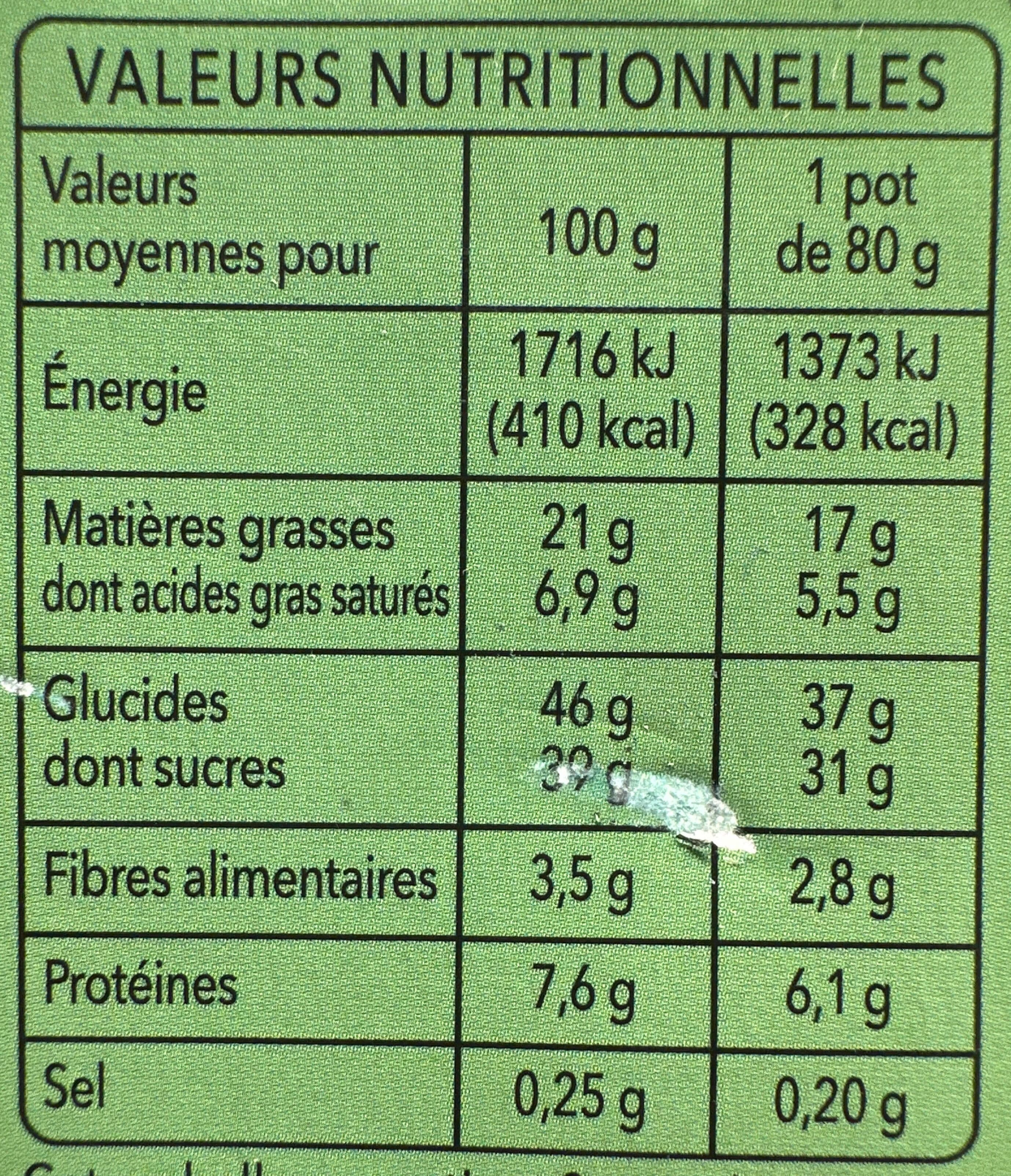 Auchan Collection Croustillant chocolat, noisettes, amandes. Dessert au chocolat noir, aux noisettes et aux amandes packshot