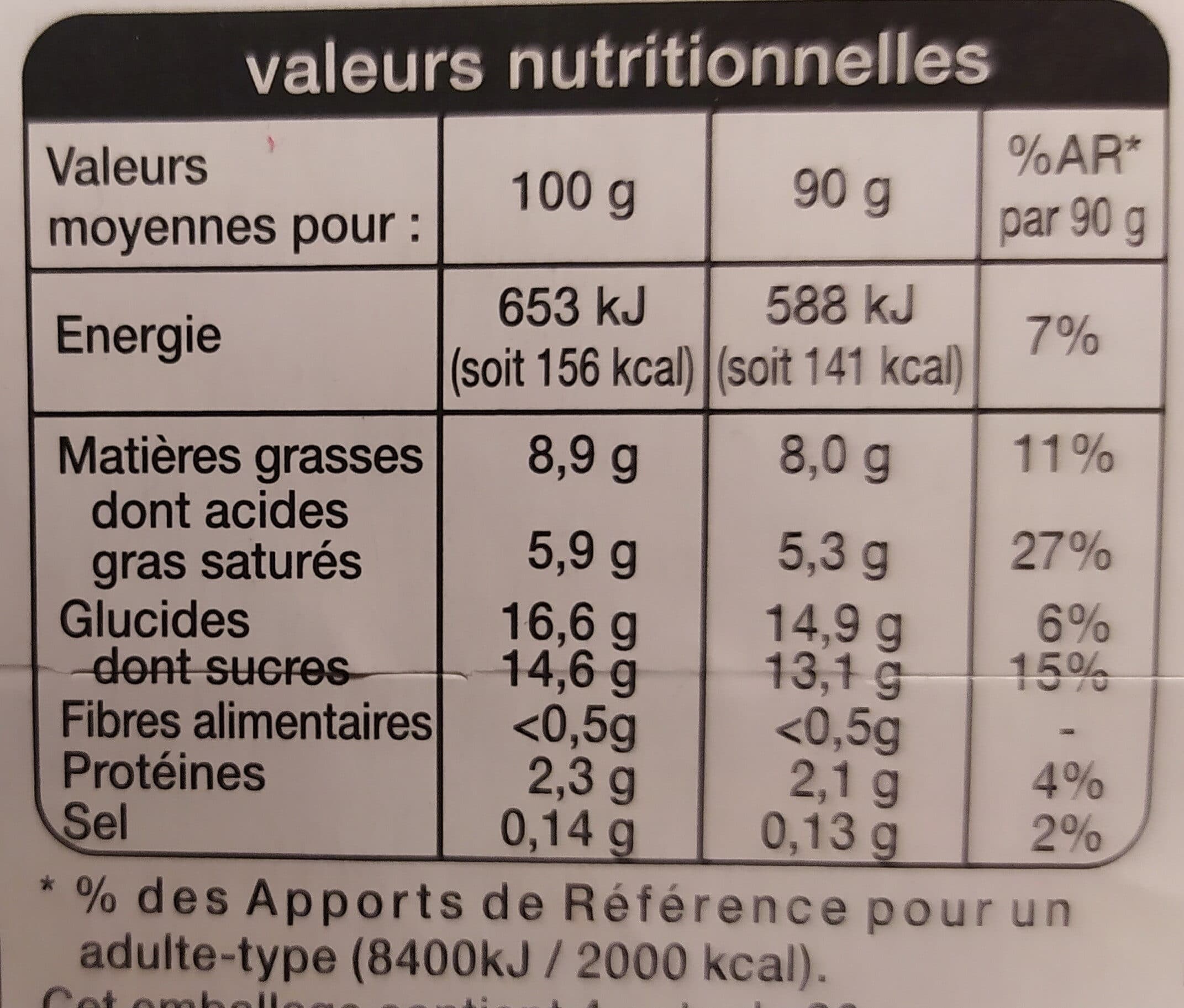Auchan Panna Cotta sur lit de fruits rouges packshot