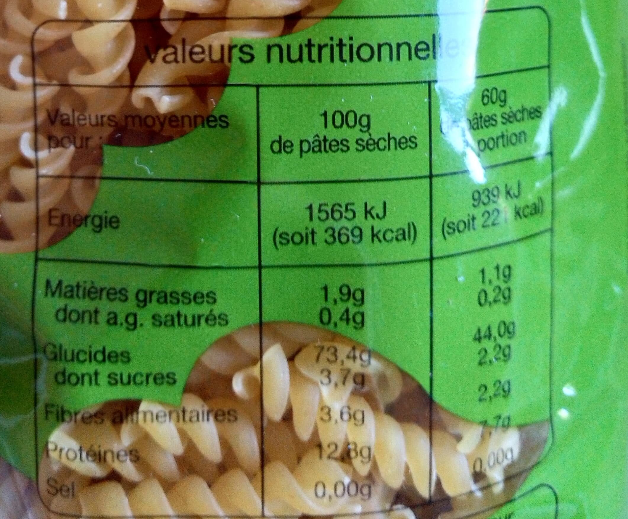 Auchan Torti cuisson express 3 min packshot