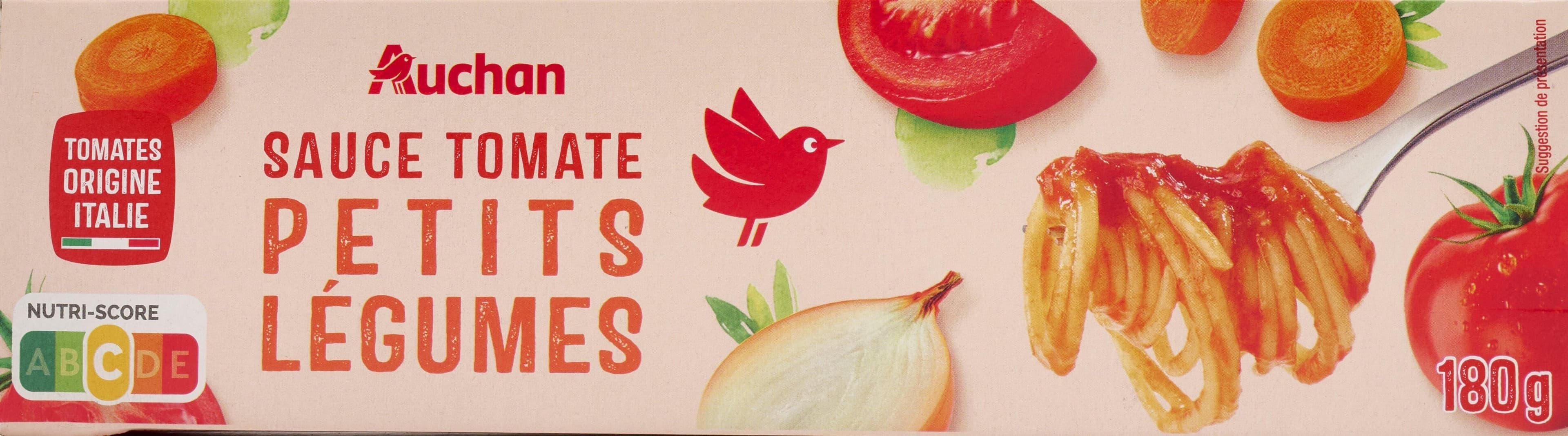 Auchan Sauce tomate petits légumes packshot