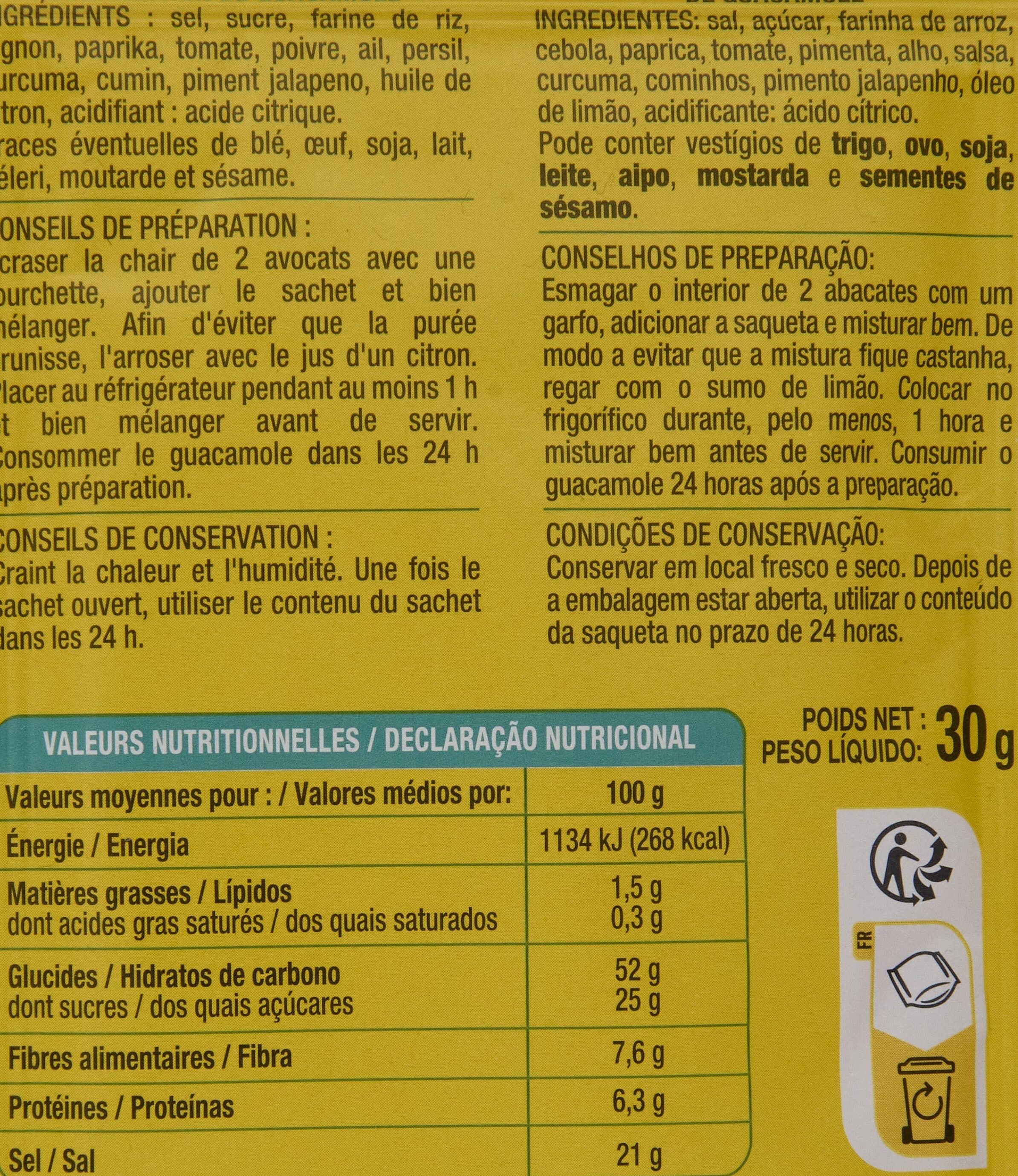 Auchan Assaisonnement pour Guacamole packshot