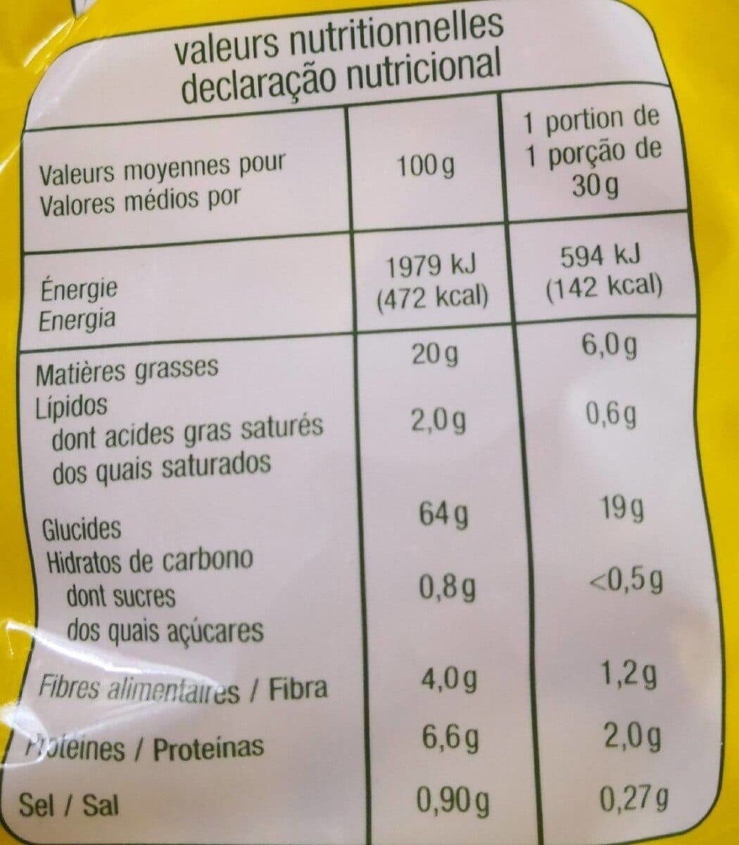 Auchan Tortilla Chips Nature à l'huile de tournesol packshot