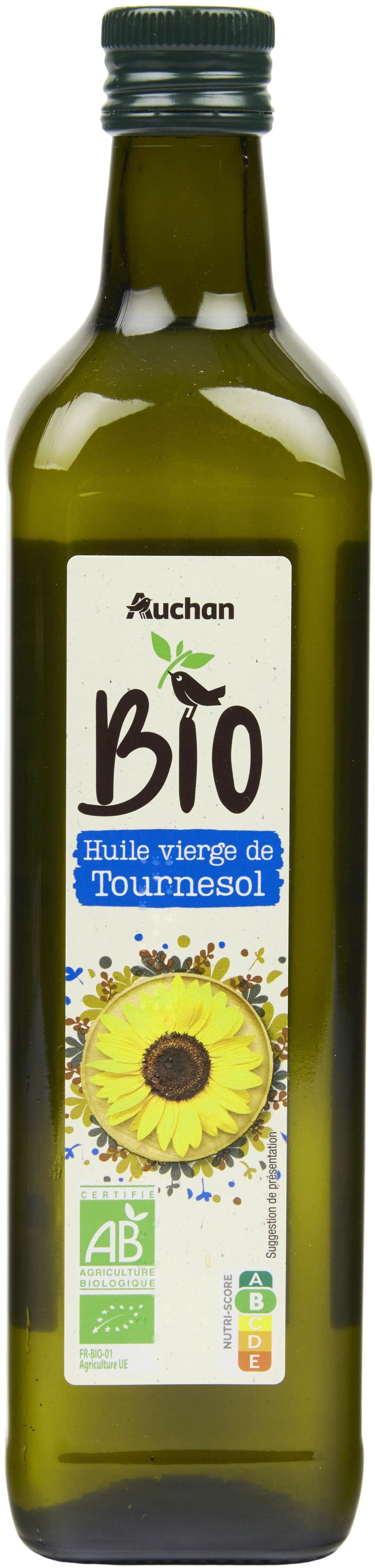 Auchan Huile vierge deTournesol packshot