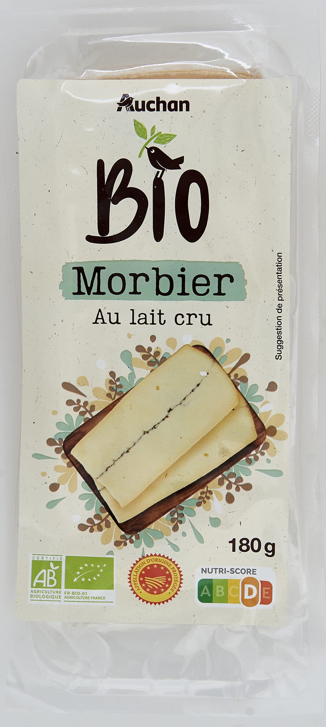 Auchan BIOMorbier au lait cru packshot