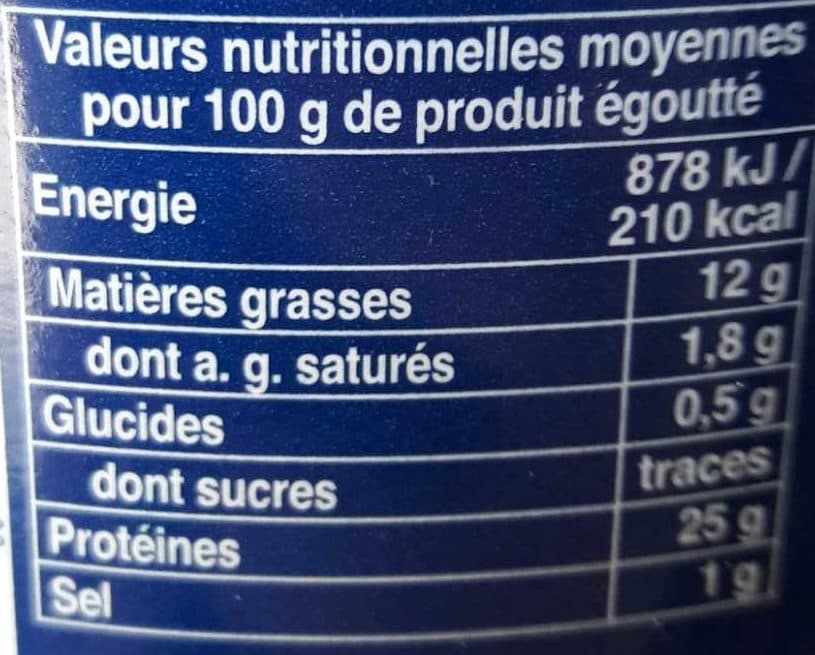Auchan Thon Albacore entier à l'huile d'olive vierge extra packshot