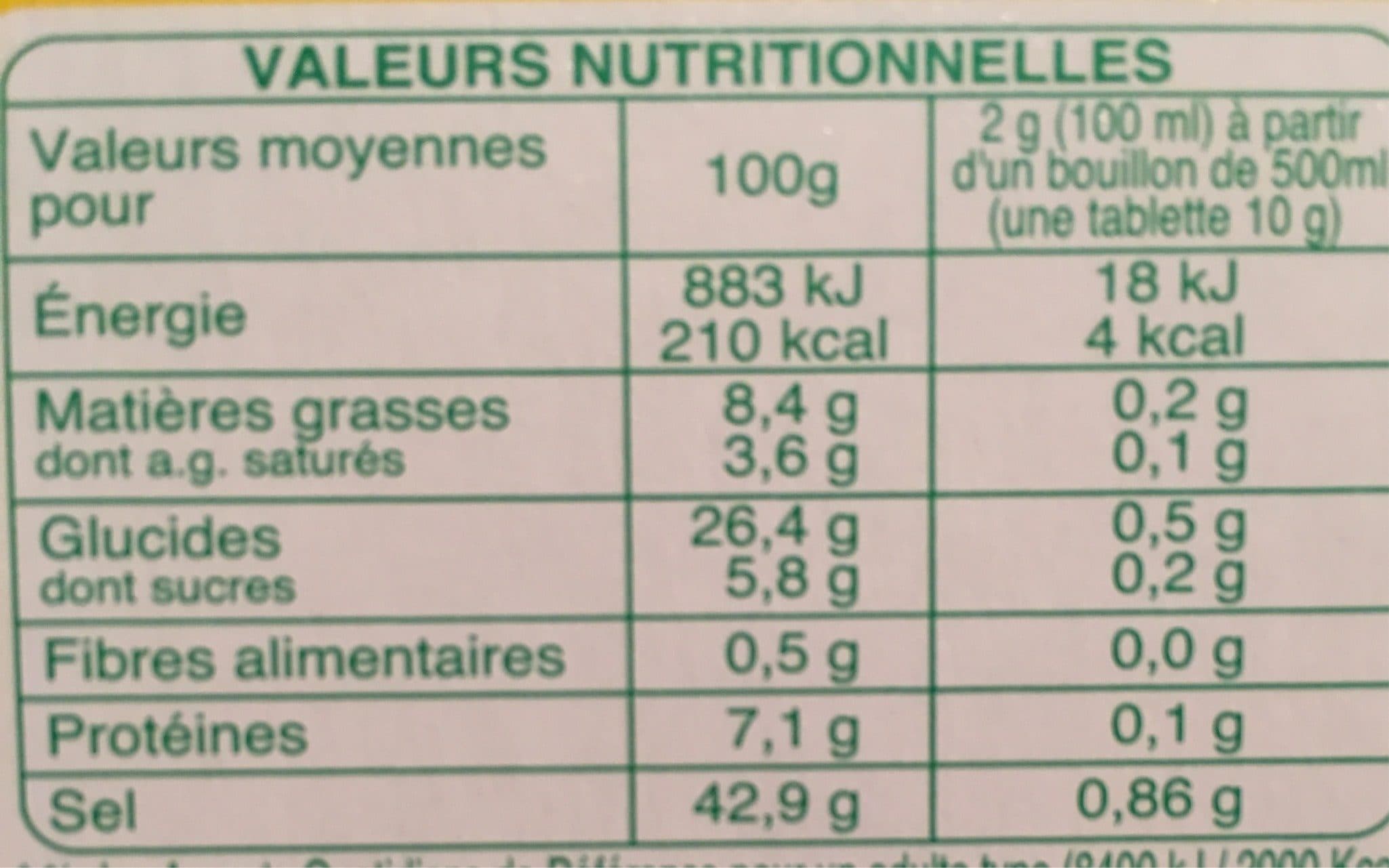 Auchan Bouillon de poulet et fines herbes packshot