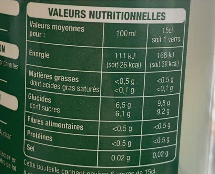 Auchan citronnade packshot