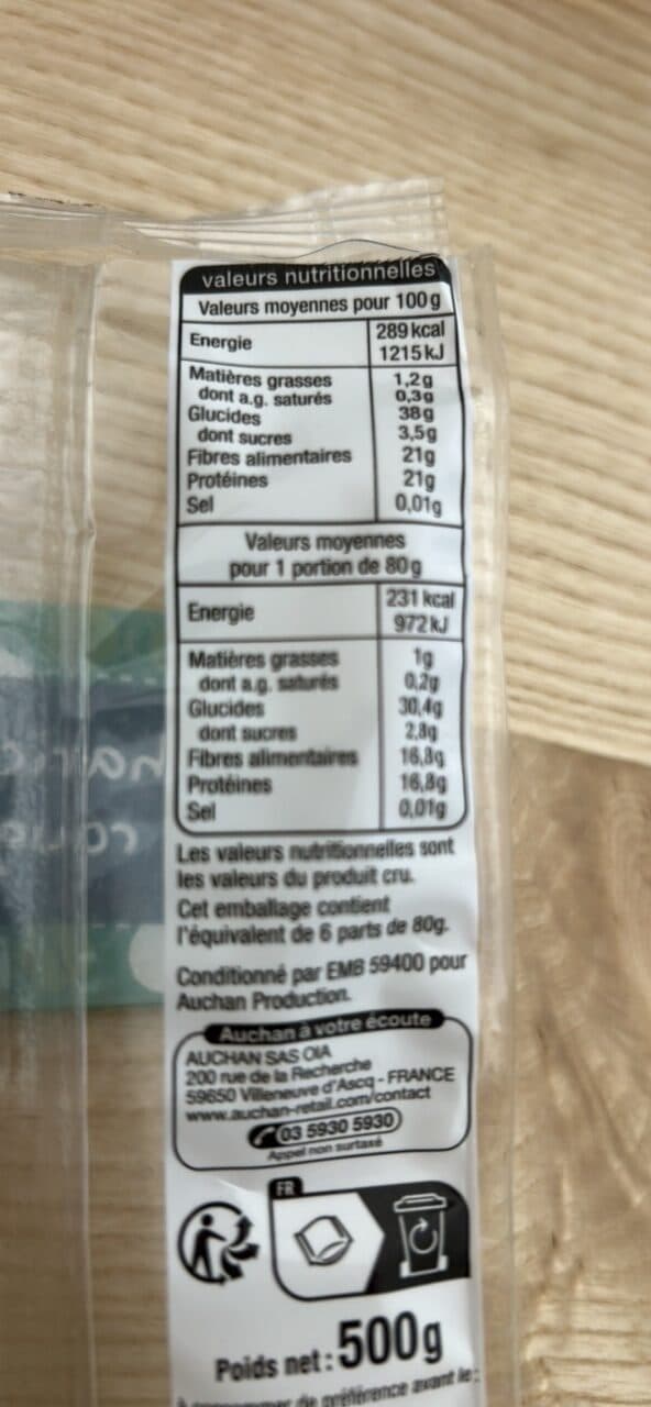 Auchan Haricots rouges packshot