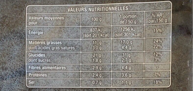 Auchan Les pommes de terre à la sarladaise packshot