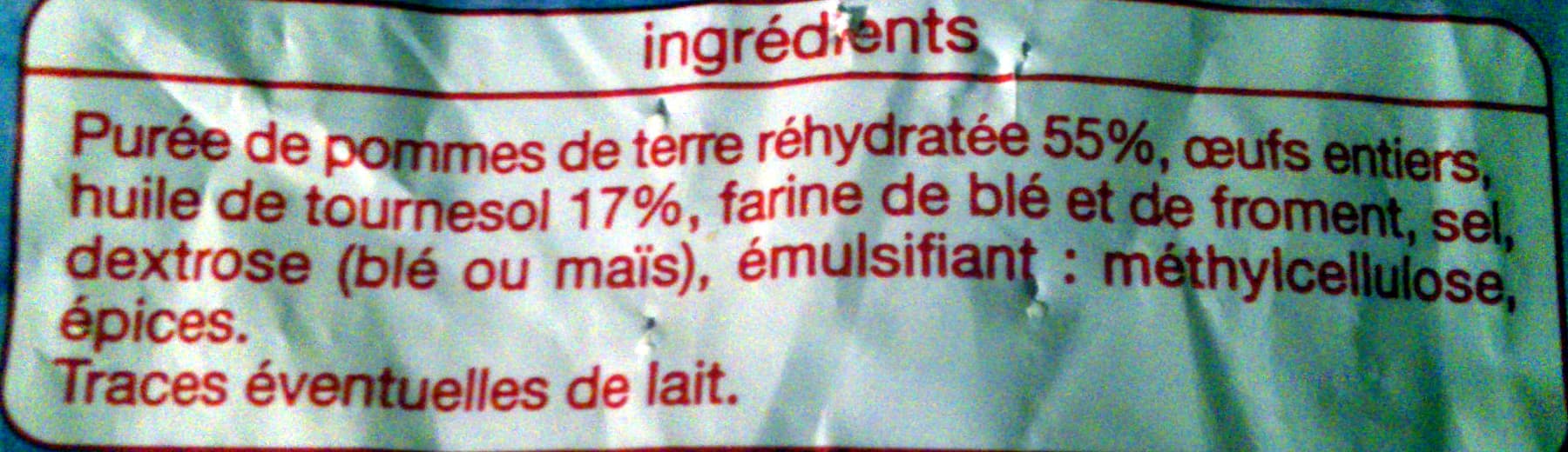 Auchan Les pommes de terre DAUPHINE packshot