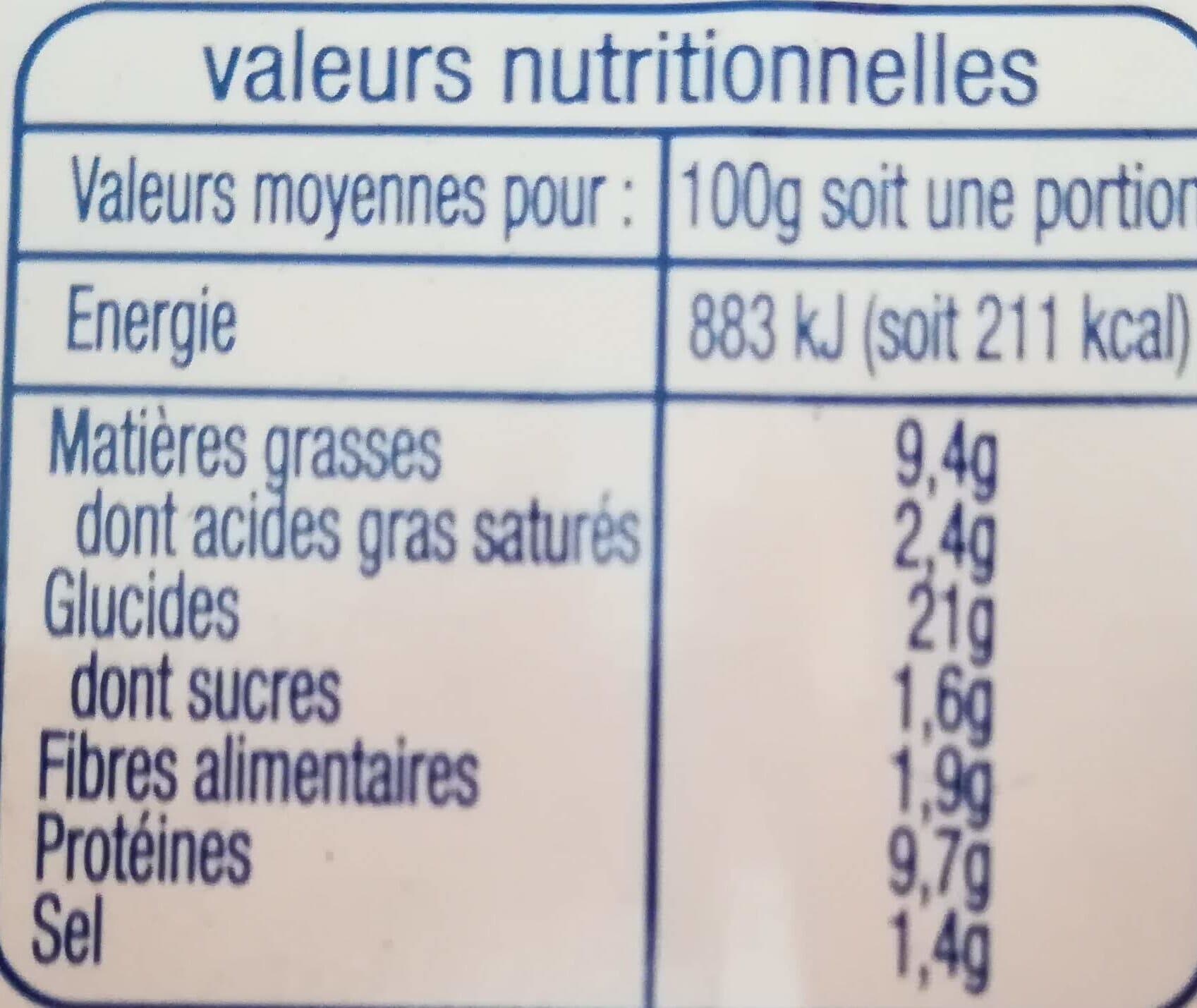 Auchan Poisson pané au fromage fondu packshot