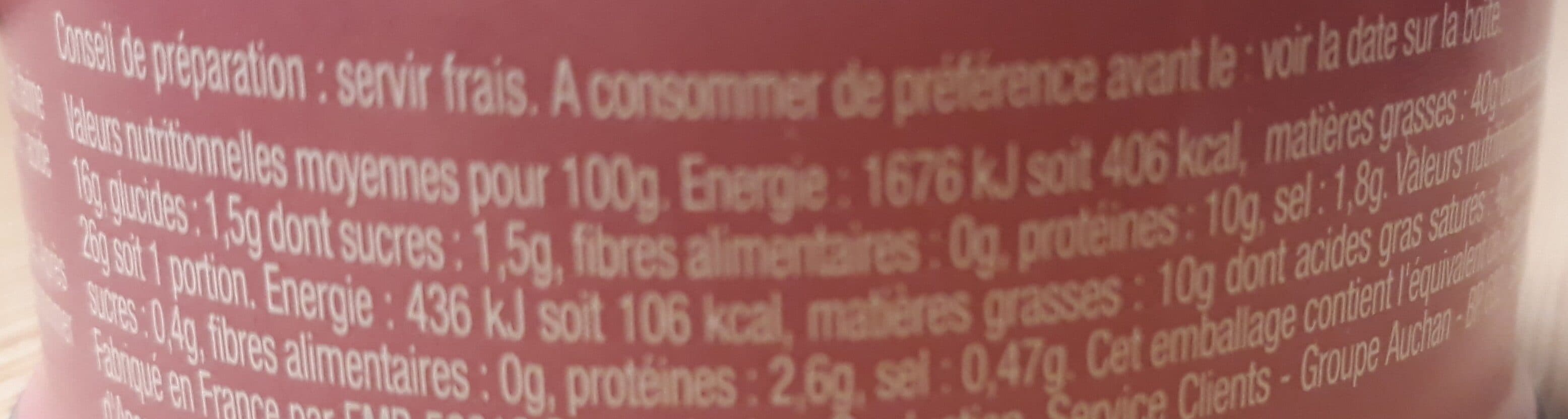 Auchan Pâté de foie qualité supérieure packshot