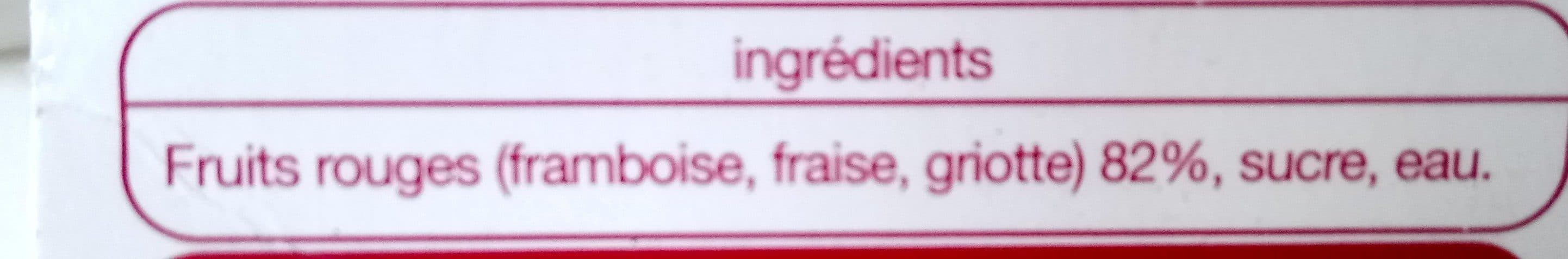 Open Food Facts Coulis de fruits rouges packshot