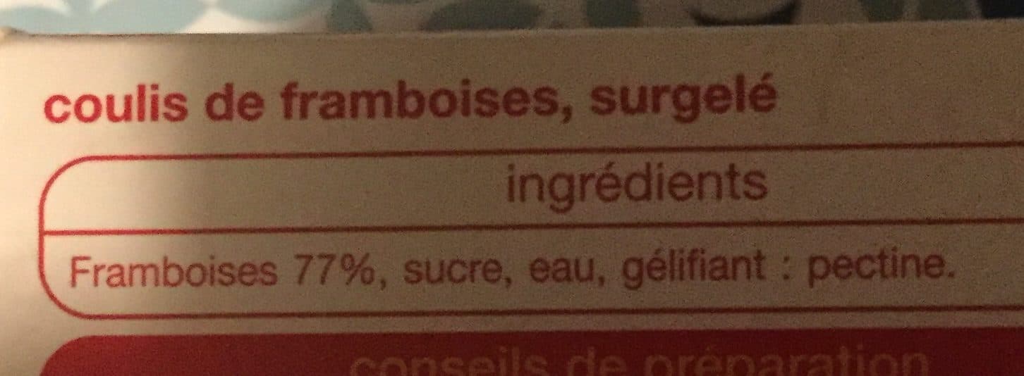 Auchan Coulis de framboises packshot