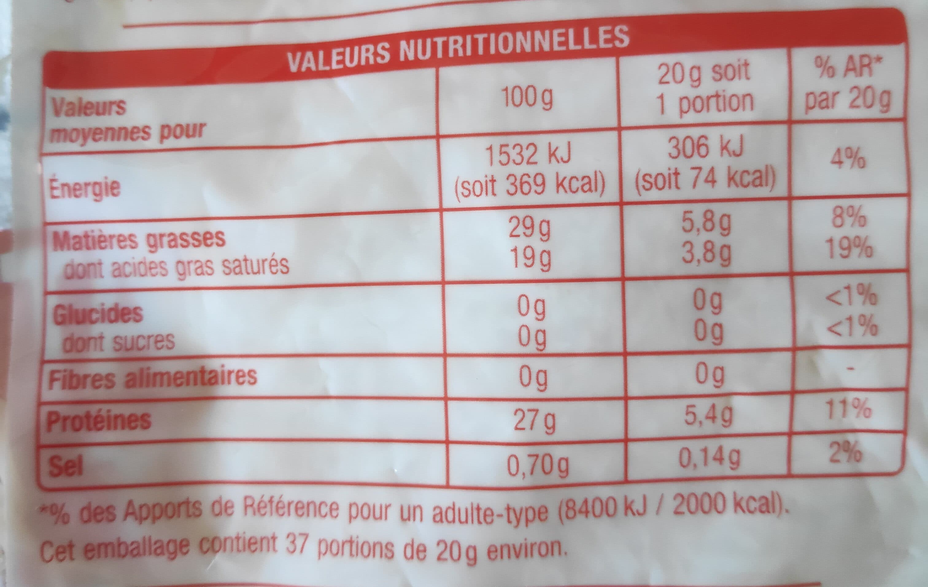 Auchan Emmental râpé packshot