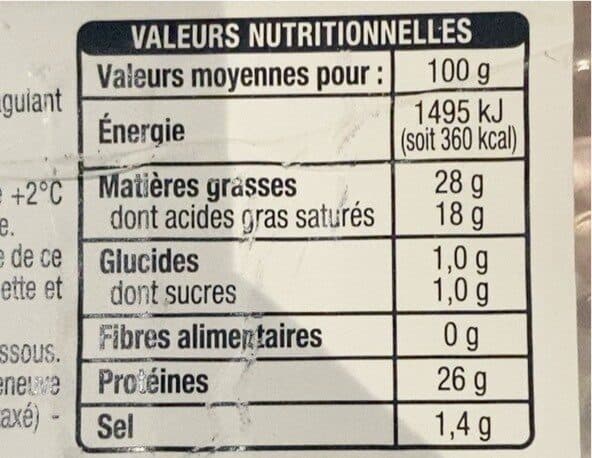 Auchan Raclette sans croûte nature packshot