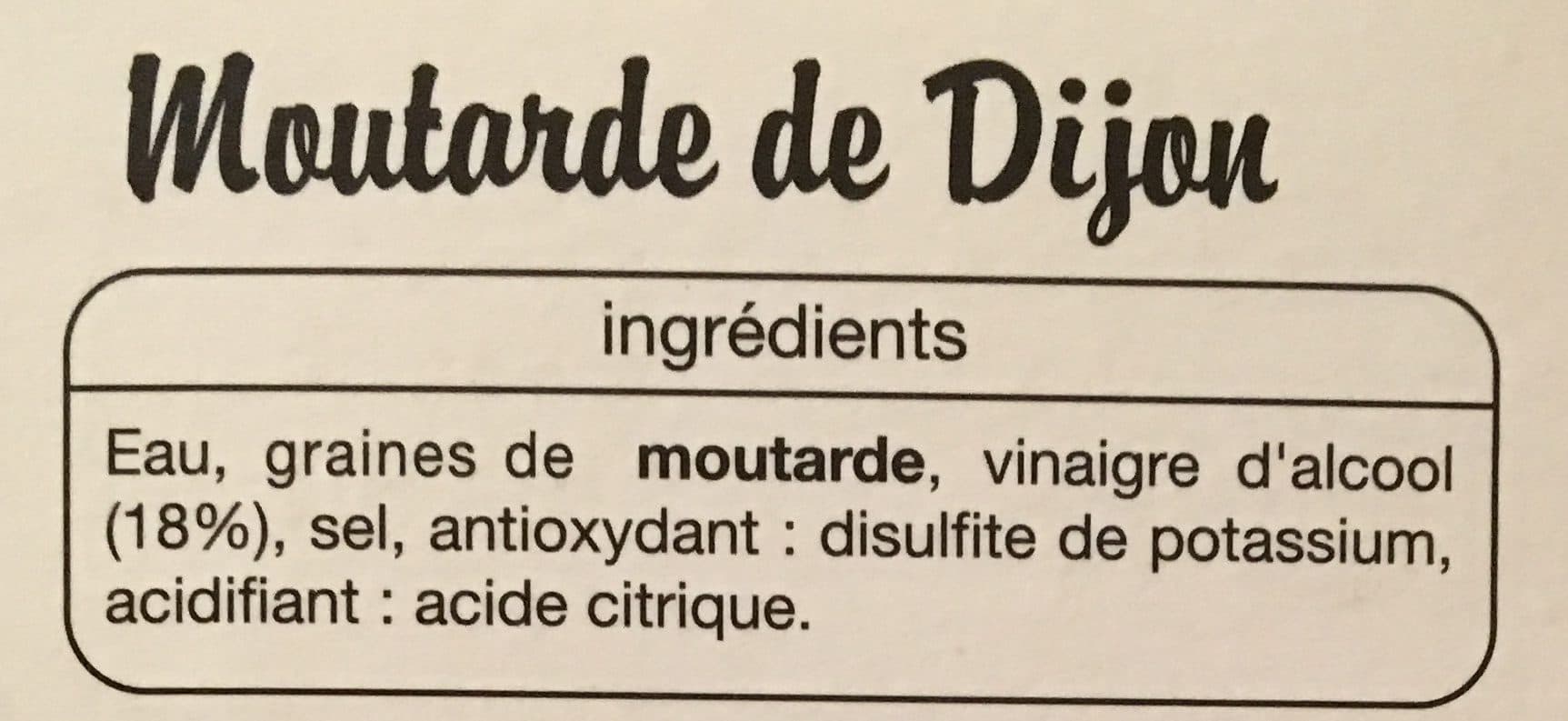 Auchan Moutarde de DijonFORTE packshot
