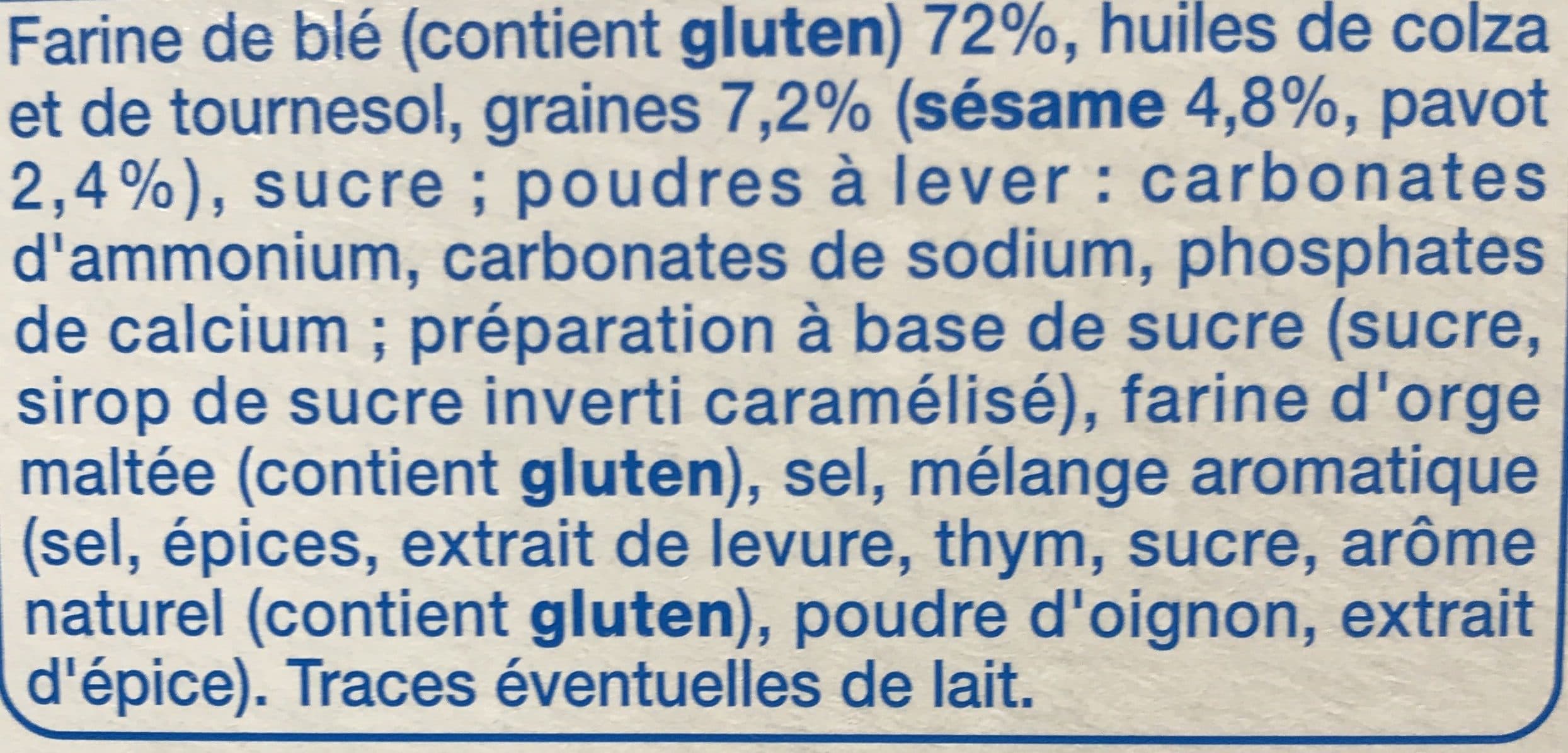 Auchan Triangl'Apéro sésame et pavot packshot