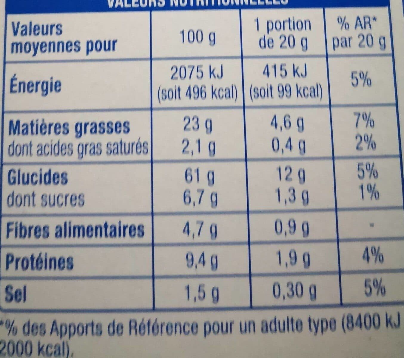 Auchan Triangl'Apéro sésame et pavot packshot