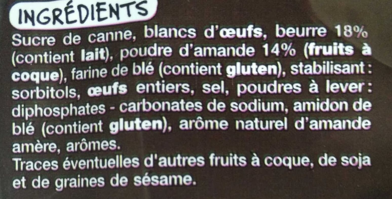 Auchan Mini financiers aux amandes Pur beurre packshot