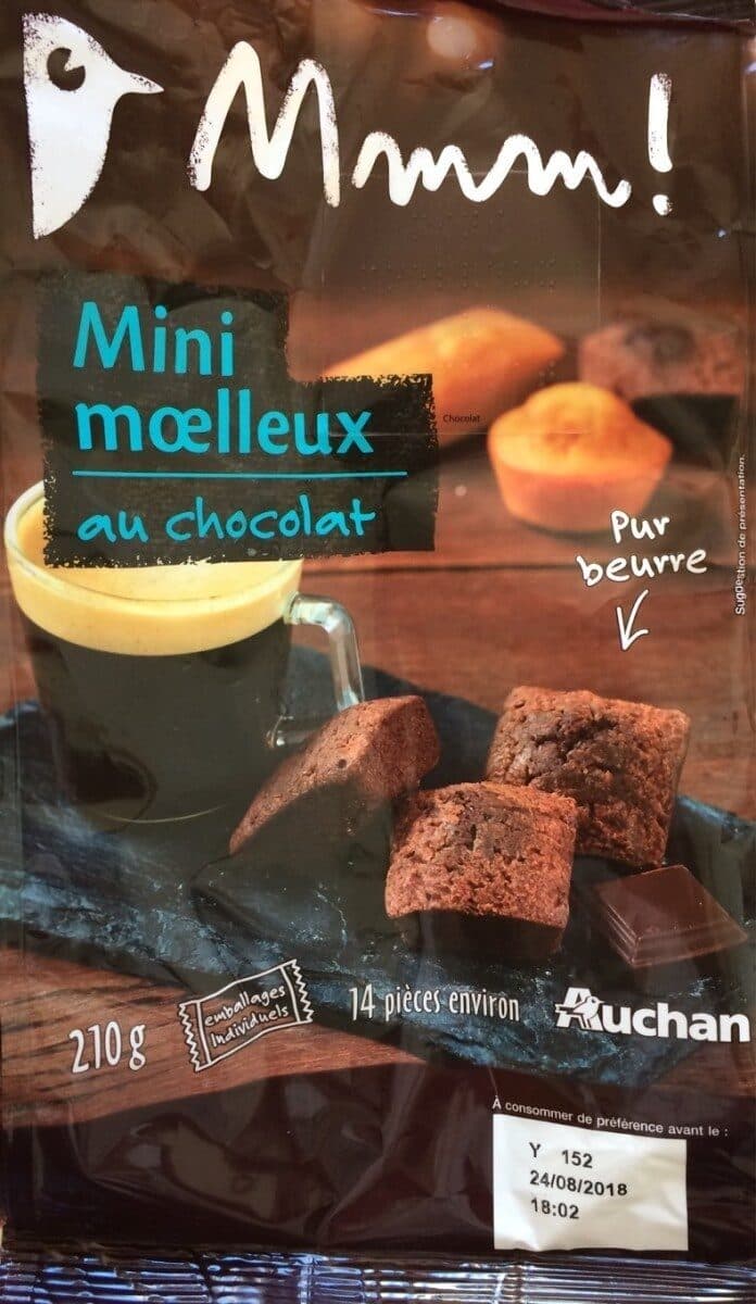 Auchan Mini moelleux au chocolat packshot
