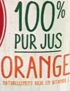 Auchan 100% Pur jusOrangesans pulpeRiche en vitamine CSans sucres ajoutés** Comme tous les jus de fruits. Contient les sucres naturellement présents dans les fruits. packshot