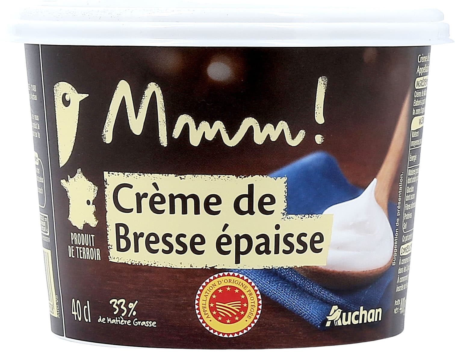 Auchan Crème de Bresse épaisse packshot