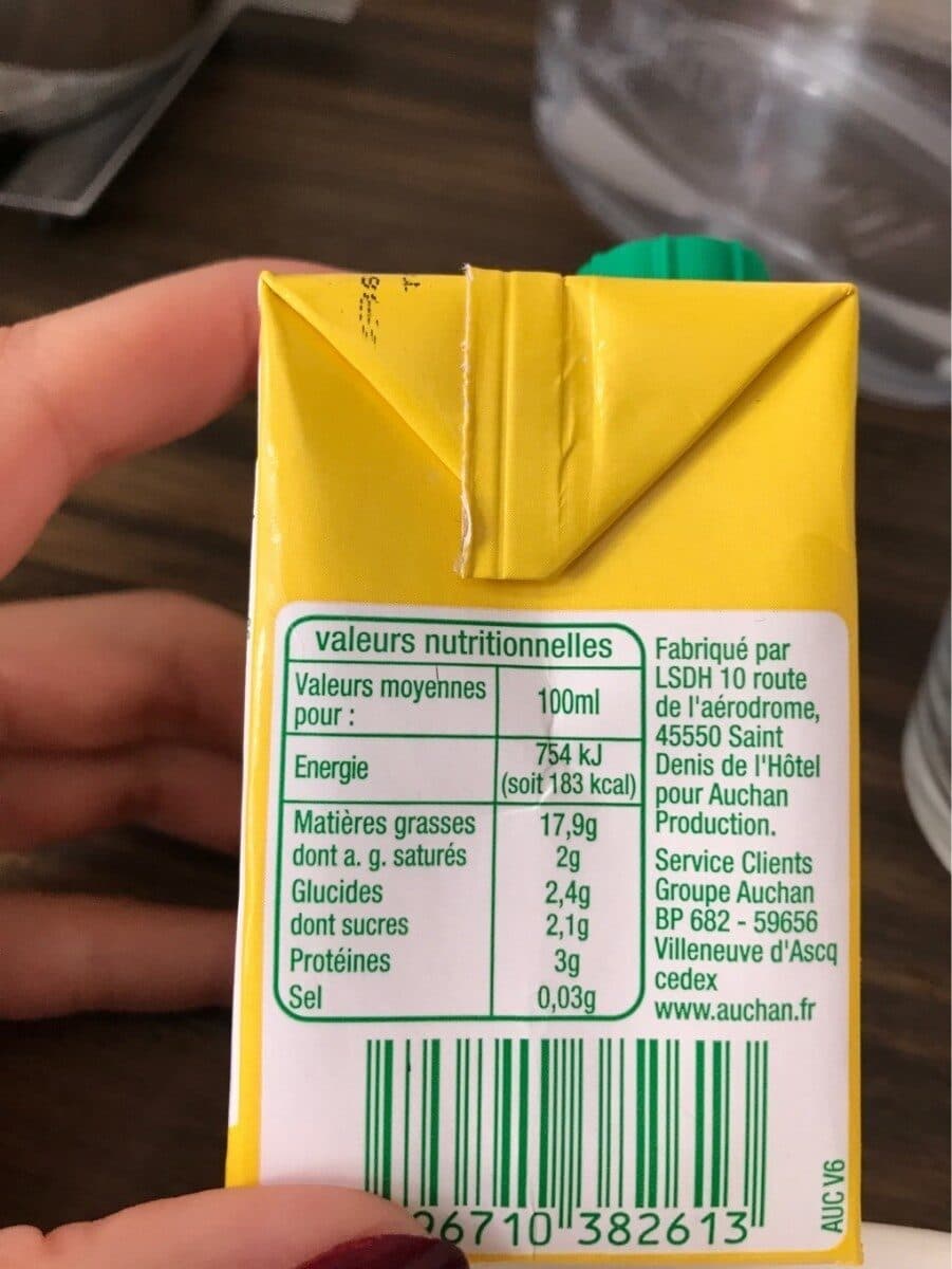 Auchan Bio BIOpréparation au SOJA packshot