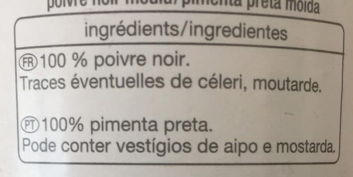 Auchan Poivre Noir Moulu packshot