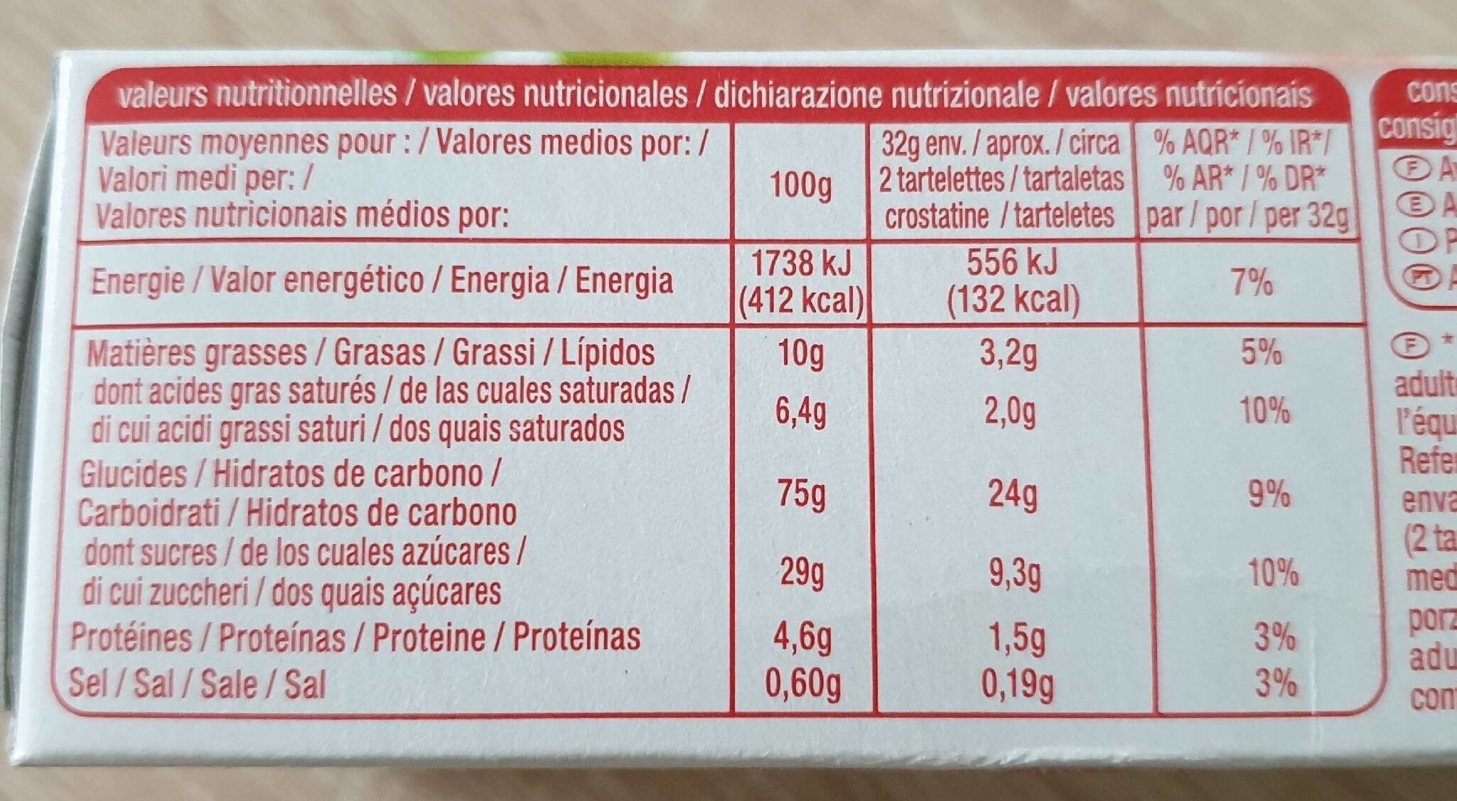 Auchan Tartelettes Fraise packshot