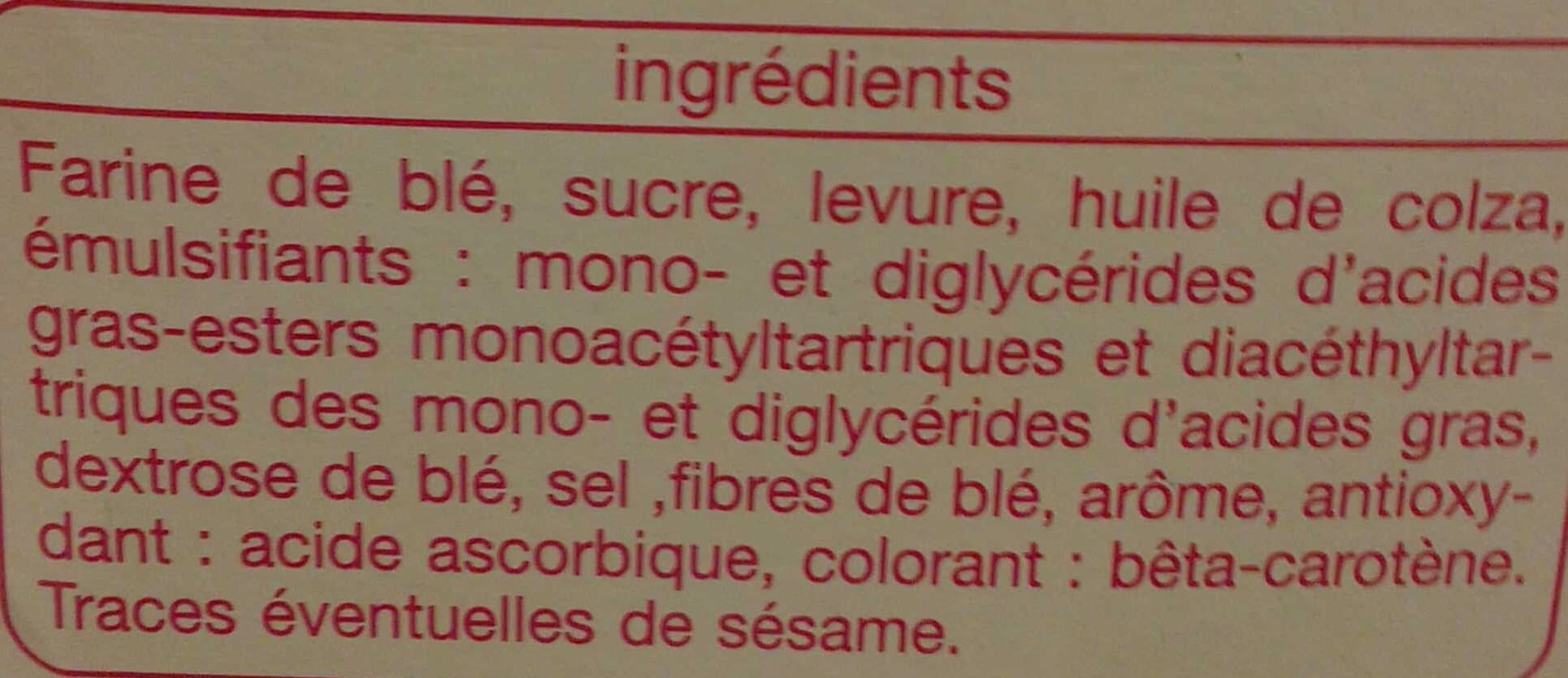 Auchan Biscottes gout briochée packshot