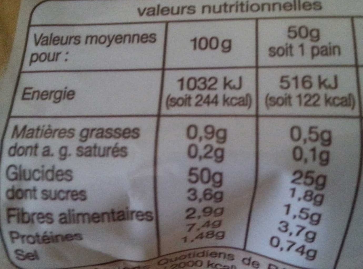 Auchan 6 petits pains précuits packshot