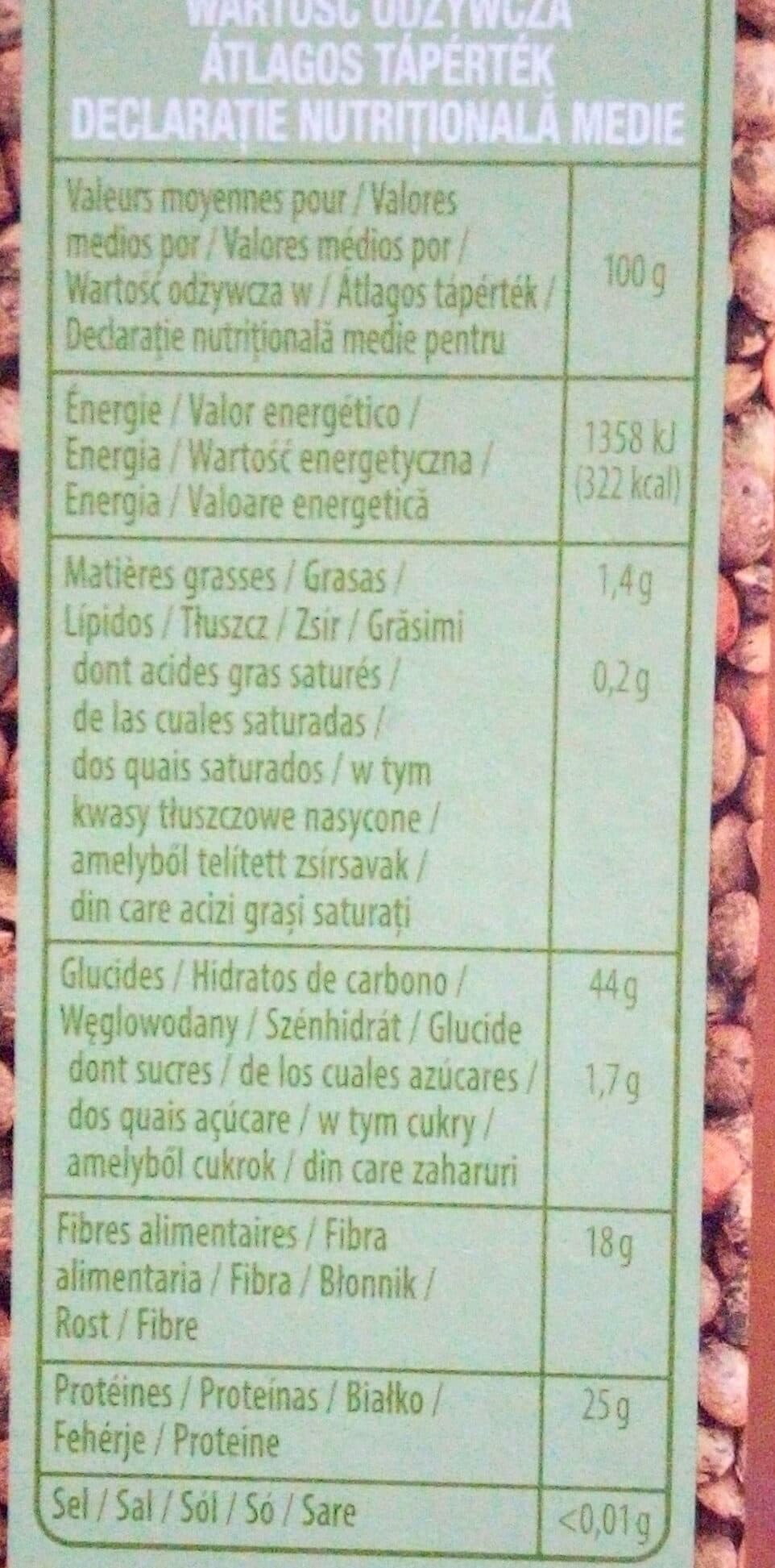 Auchan Lentilles vertes cultivées en France packshot