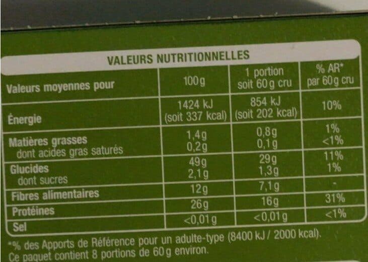 Auchan Lentilles corail packshot