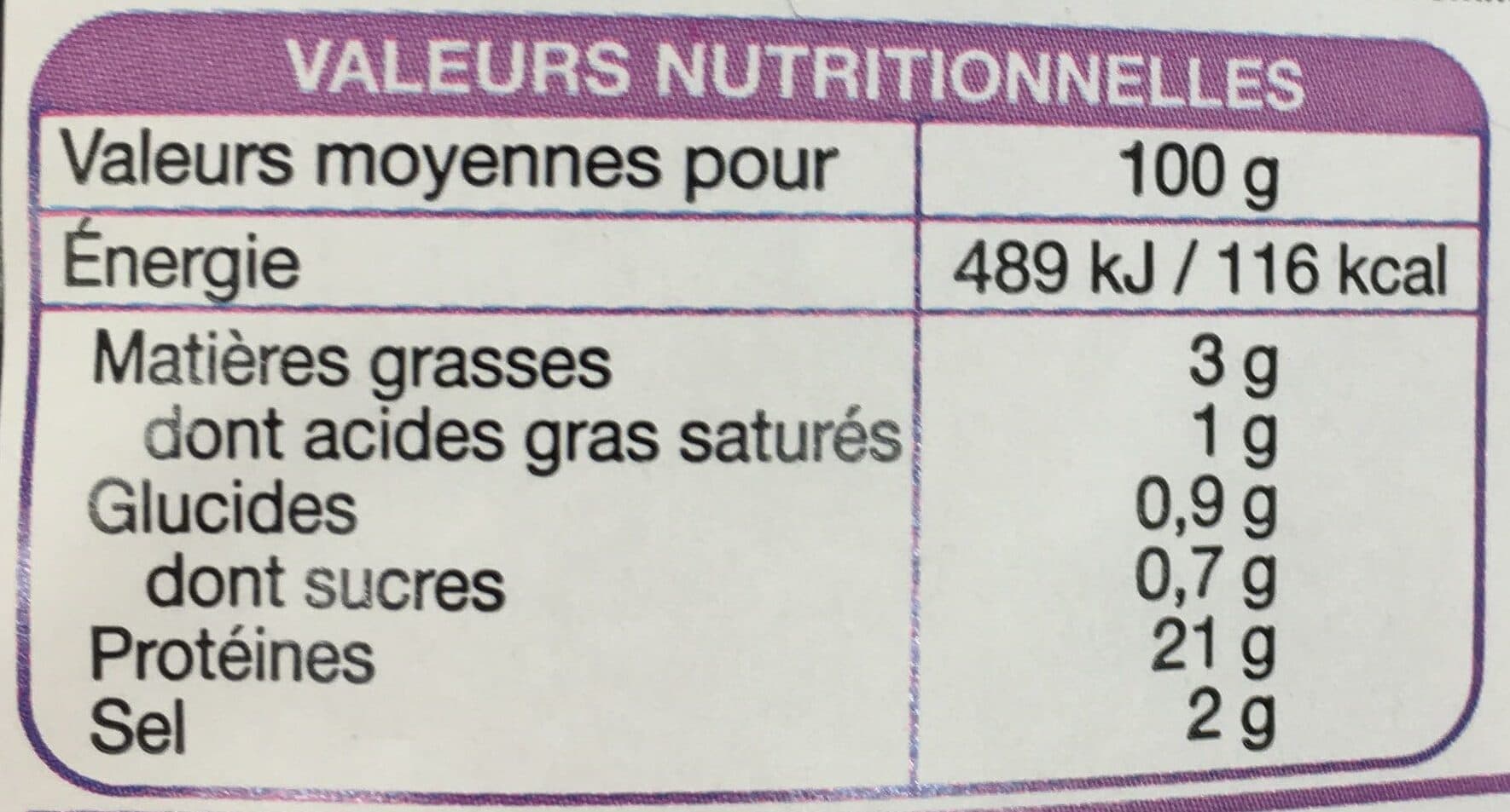 Auchan le charcutier Jambon cuit supérieur sans couenne packshot