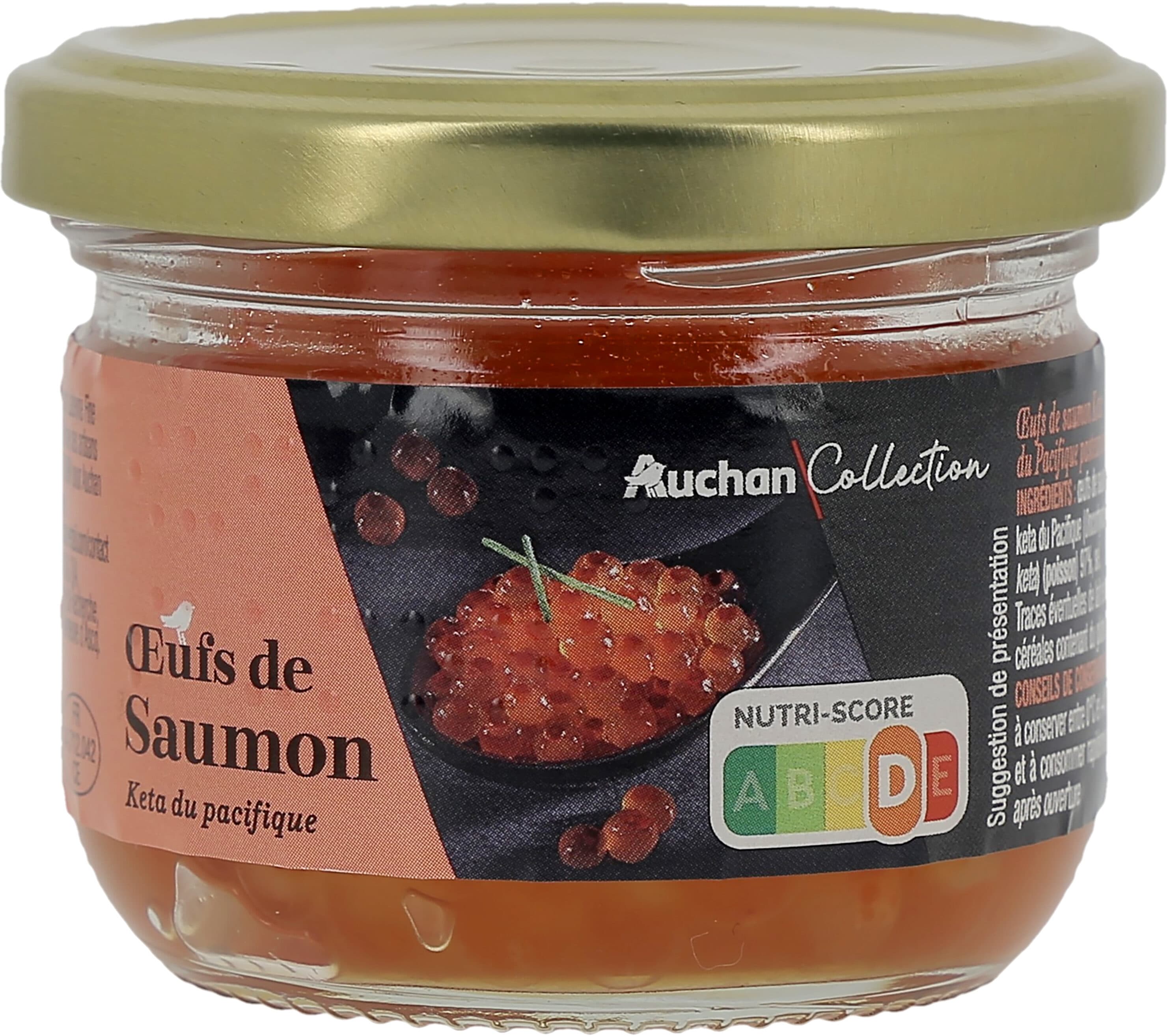 Auchan oeufs de saumon keta du Pacifique packshot
