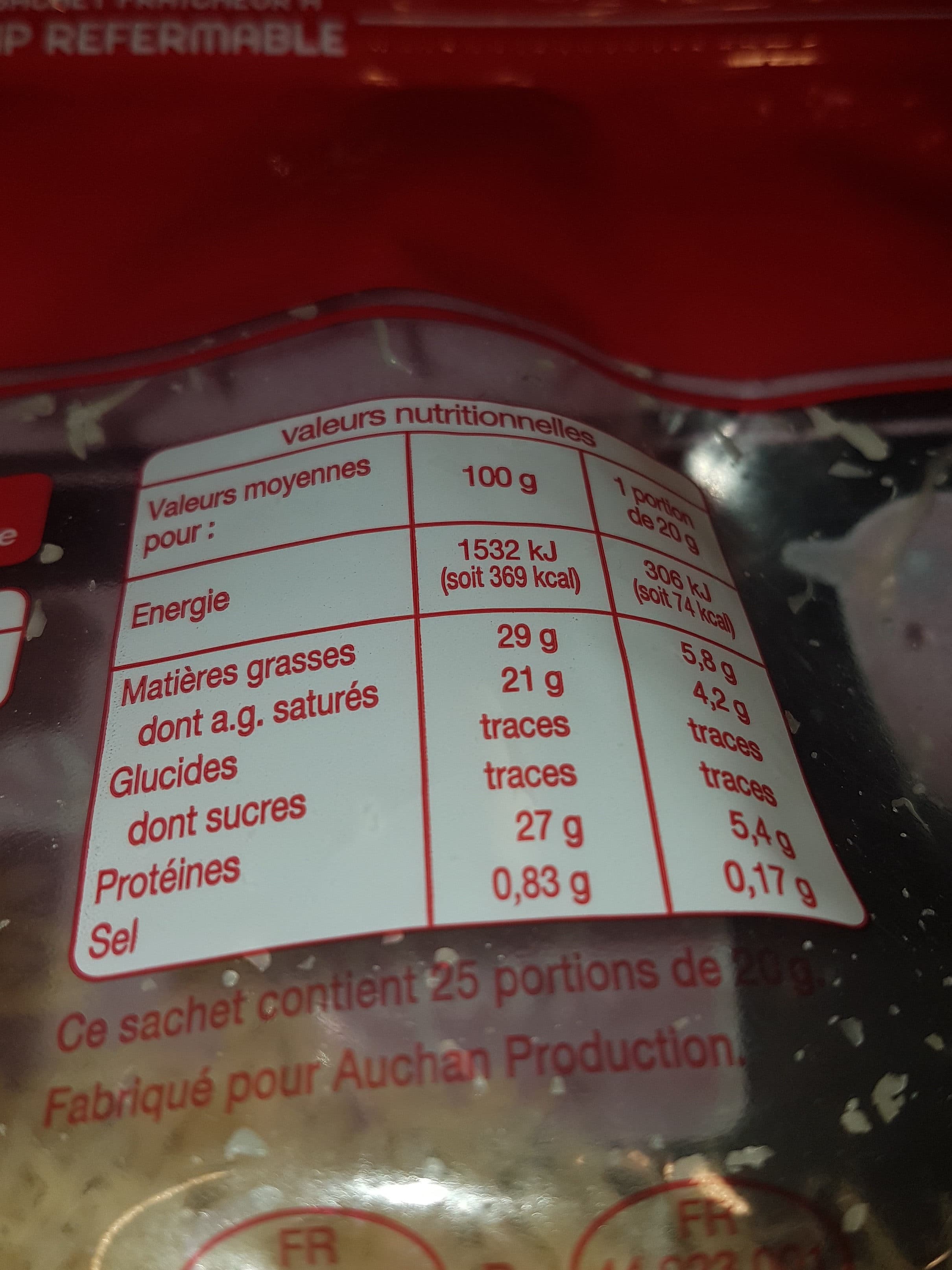 Auchan Emmental râpéMAXI 500G packshot