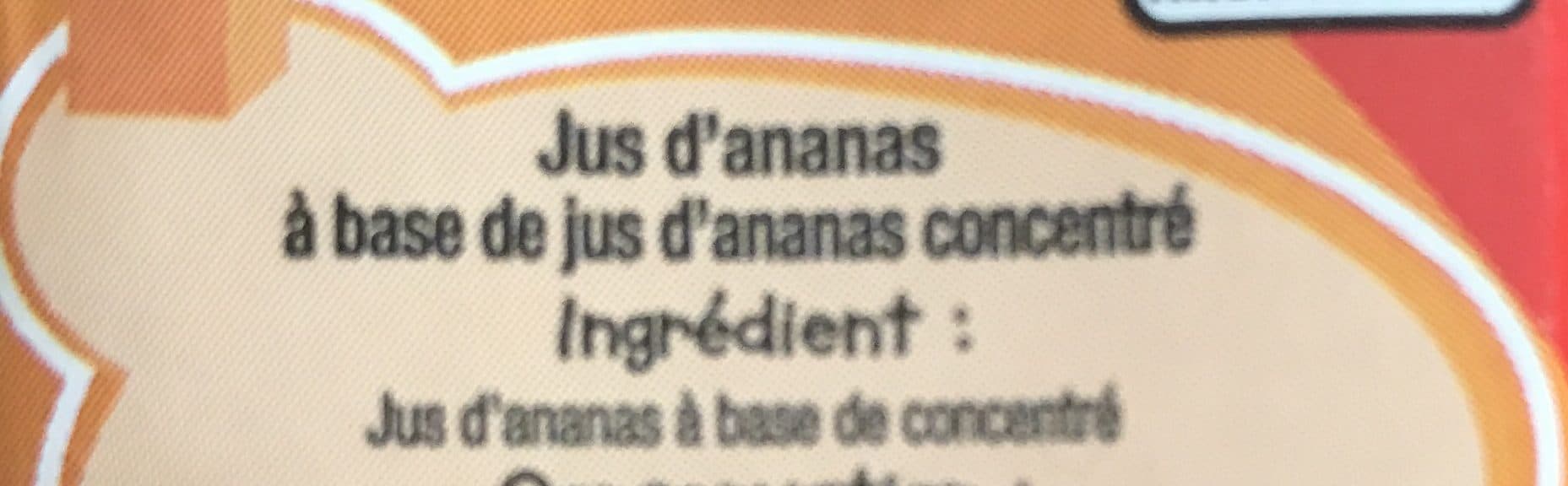 Auchan Jus d'ananas à base de concentré packshot