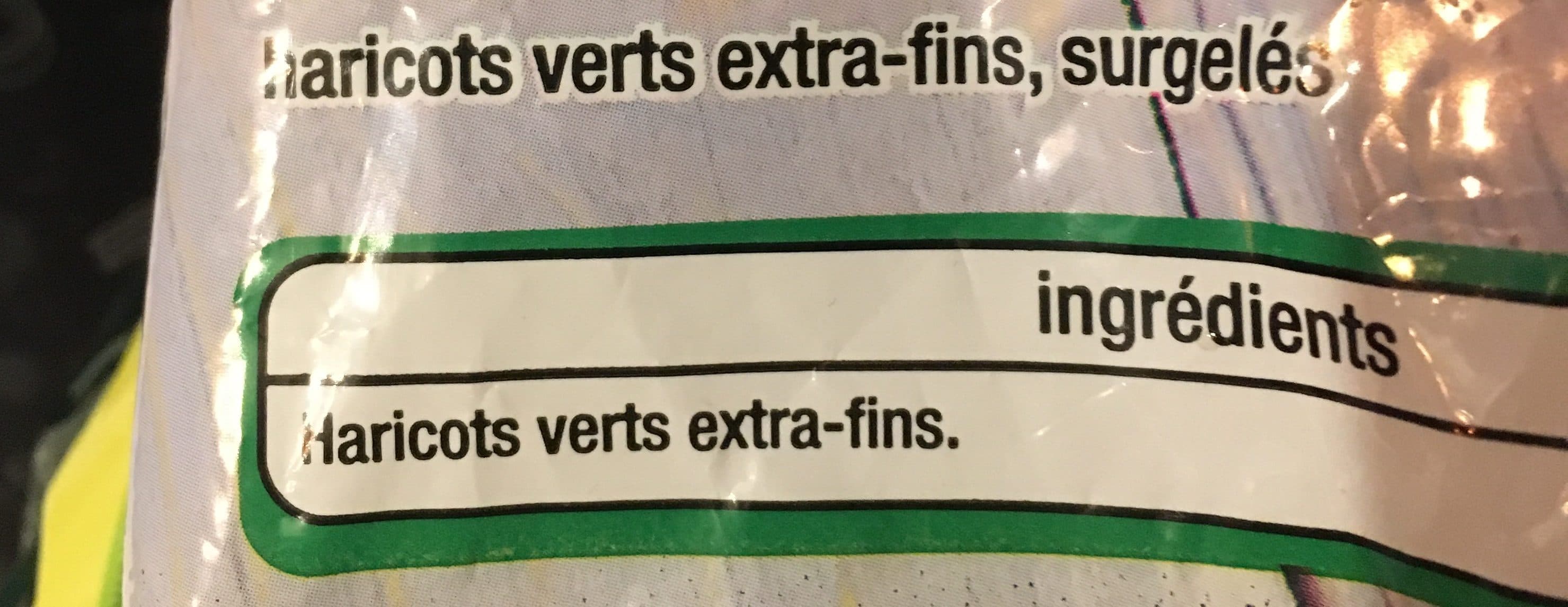 Auchan Haricots verts extra-fins packshot
