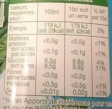 Auchan Boisson aux jus de fruits - pomme poire - goût pomme poire - à l'eau de source packshot