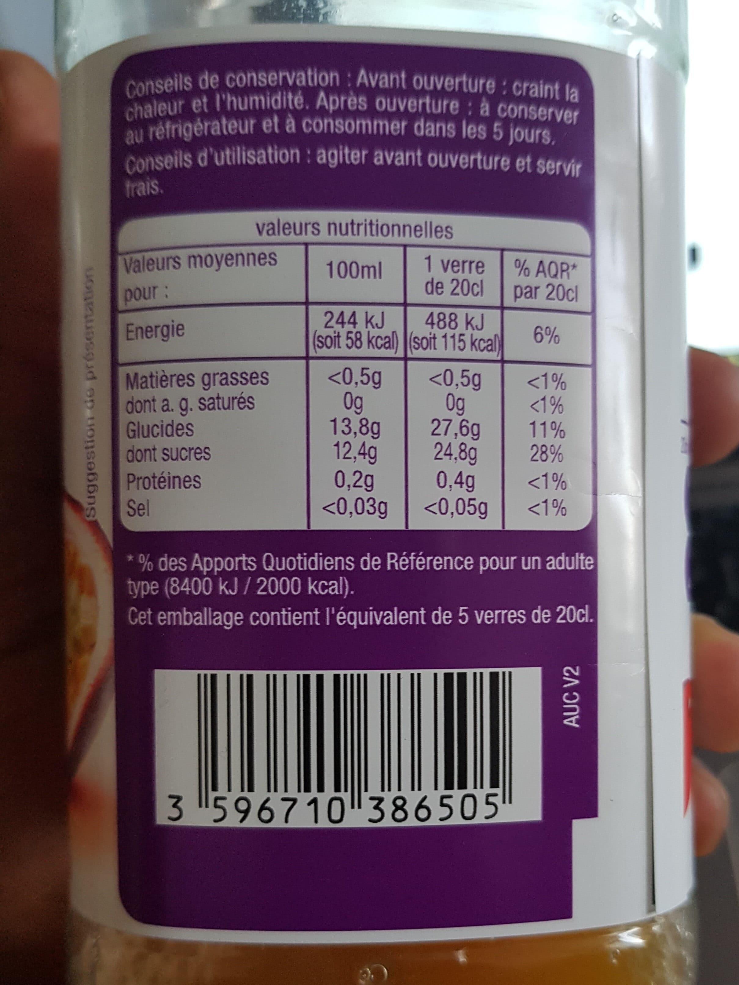 Auchan Instant Gourmand - Passion - Teneur en fruits 25% minimum packshot