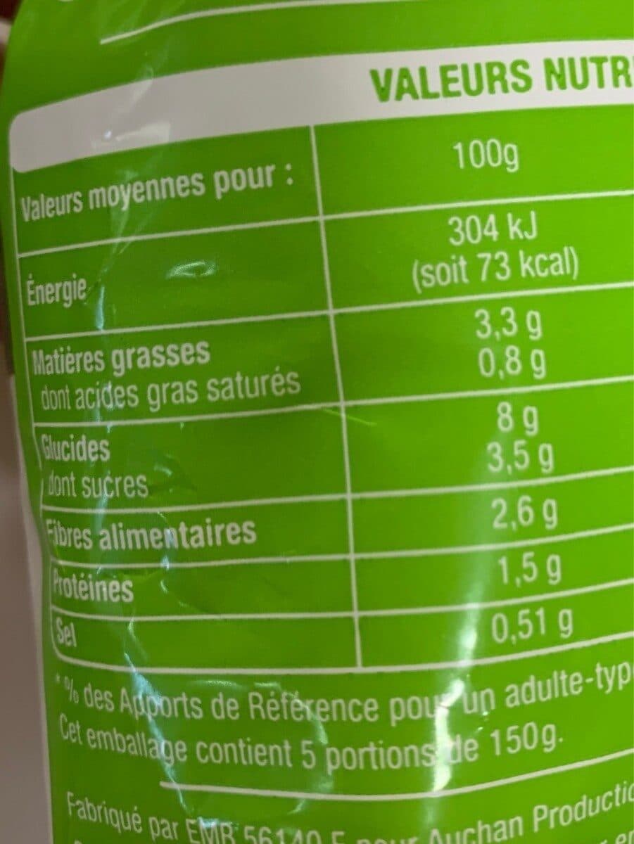 Auchan Poêlée Normande Brocolis , carottes, pommes, pommes de terre et sauce au cidre packshot
