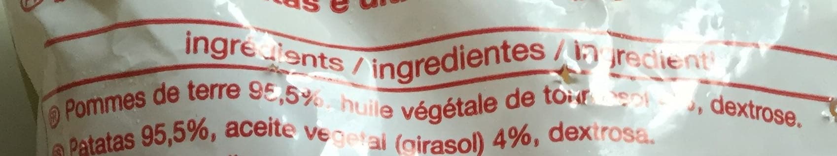 Auchan Les Frites classic packshot