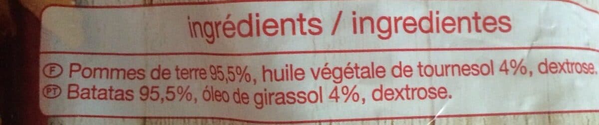 Auchan Les Frites classic packshot
