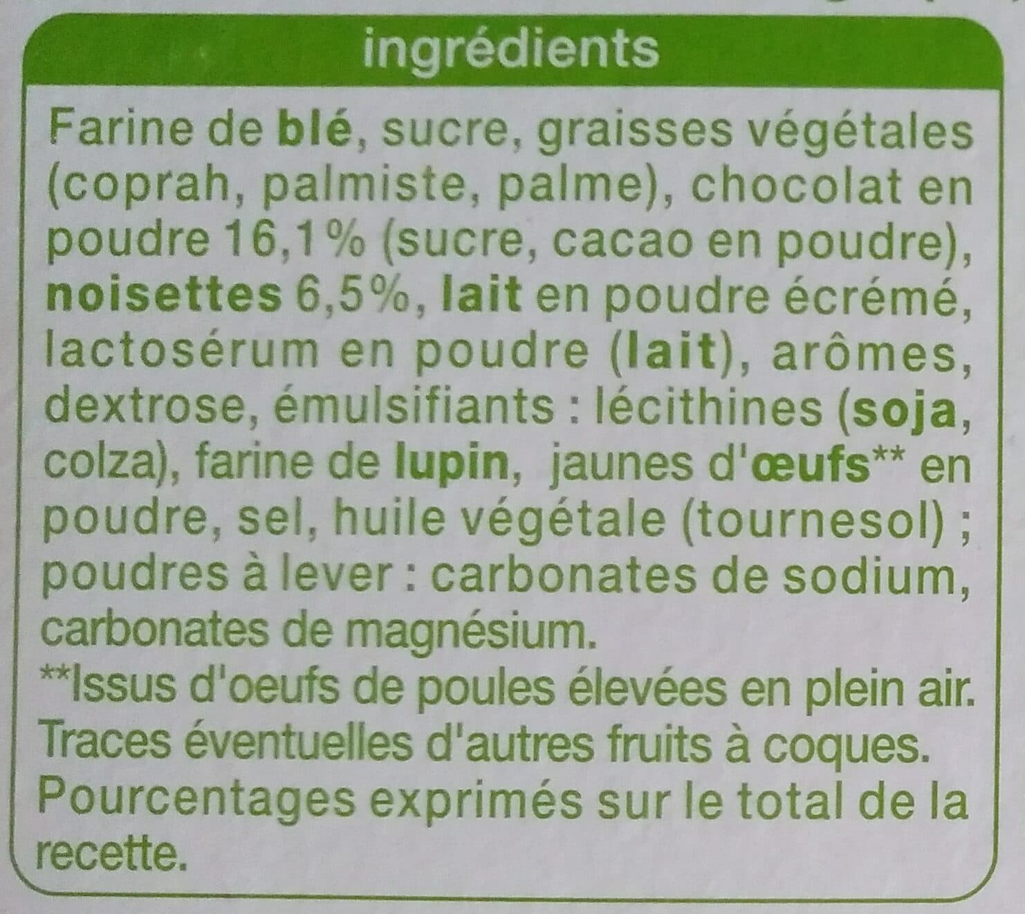 Auchan Fines Gaufrettes chocolat noisette packshot